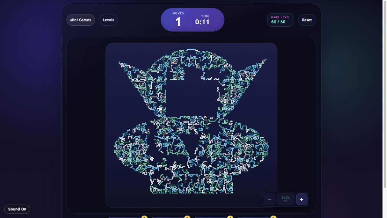 Arrow Away Mythic Constellations gameplay with hundreds of interlocked paths